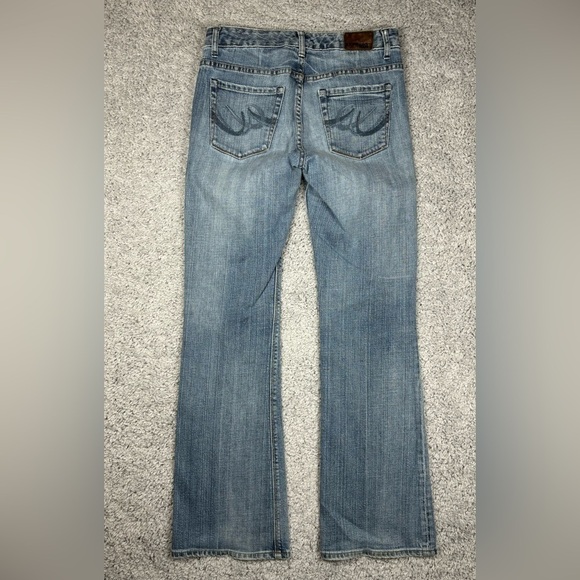 Express Jeans Womens 6 Mia Boot Leg Denim Stretch Y2K Low Rise Party Night Out - Picture 6 of 6